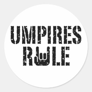Sticker Rond Règle des arbitres