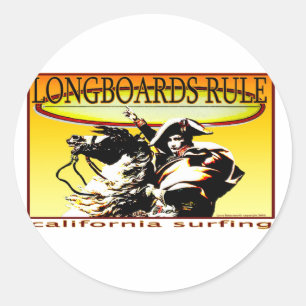 STICKER ROND RÈGLE LONGBOARDS
