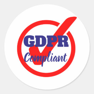 Sticker Rond Règlement général sur la protection des données co