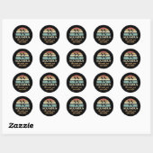 Sticker Rond Règles amusantes de Zodiac Aquarius (Feuille)