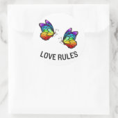 Sticker Rond Règles d'amour (Sac)