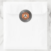 Sticker Rond Règles de vinyle (Sac)