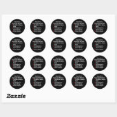Sticker Rond Règles Pour Un Mariage Réussi (Feuille)