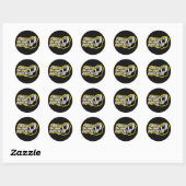 Sticker Rond Regrette les jours d'avant l'IA (Feuille)