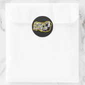 Sticker Rond Regrette les jours d'avant l'IA (Sac)