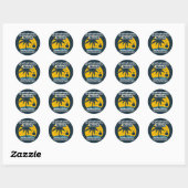 Sticker Rond Rehoboth Beach Delaware (Feuille)