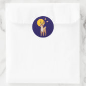 Sticker Rond Reindeer, Pixelart, Pixel Art (Sac)