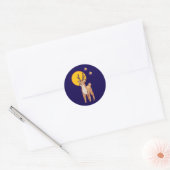 Sticker Rond Reindeer, Pixelart, Pixel Art (Enveloppe)