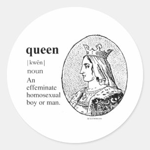 STICKER ROND REINE