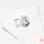 STICKER ROND REINE (Enveloppe)