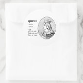 STICKER ROND REINE (Sac)