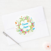 Sticker Rond Reine Canasta (Enveloppe)