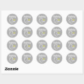 Sticker Rond Reine d'anniversaire (Feuille)