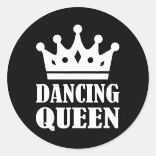 Sticker Rond Reine dansante