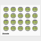 Sticker Rond Reine dansante (Feuille)