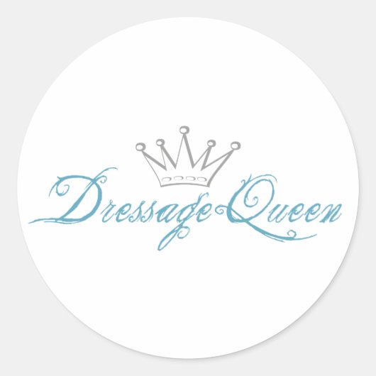 Sticker Rond Reine de la contrainte (Devant)