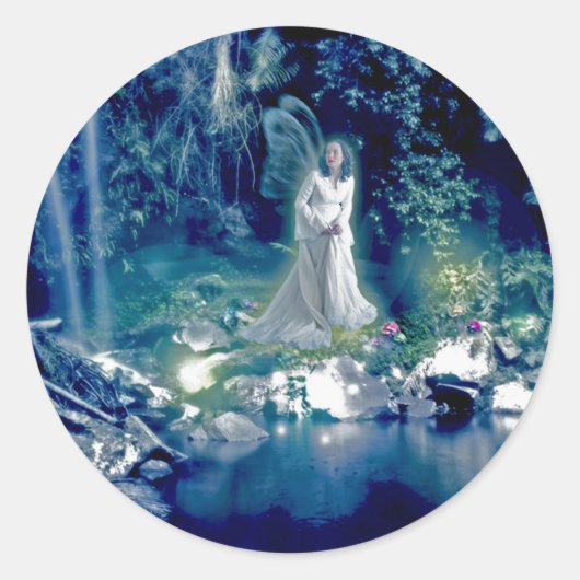Sticker Rond Reine des fées (Devant)