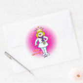 Sticker Rond Reine des neiges (Enveloppe)