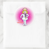 Sticker Rond Reine des neiges (Sac)