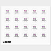 Sticker Rond Reine du Bureau (Feuille)