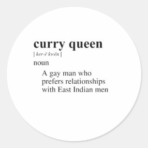 STICKER ROND REINE DU CURRY