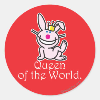 Sticker Rond Reine Du Monde