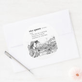 STICKER ROND REINE DU RIZ (Enveloppe)