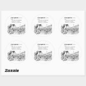 STICKER ROND REINE DU RIZ (Feuille)