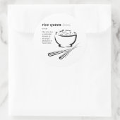 STICKER ROND REINE DU RIZ (Sac)