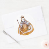Sticker Rond Reine Elizabeth I - illustration historique (Enveloppe)