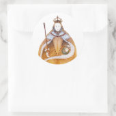 Sticker Rond Reine Elizabeth I - illustration historique (Sac)