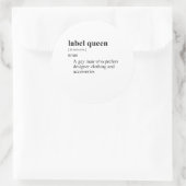 STICKER ROND REINE LABEL (Sac)
