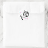 STICKER ROND REINE SALUTATION (Sac)