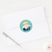 Sticker Rond Reine Victoria (Enveloppe)