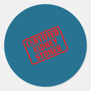 Sticker Rond Reins drôle mème de calcul rénal
