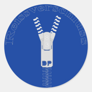 Sticker Rond Reissverschluss