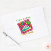 Sticker Rond Rejoignez la Fiesta Cinco de Mayo Cruise Squad (Enveloppe)