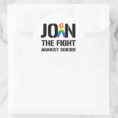 Sticker Rond Rejoignez la lutte contre le suicide gay (Sac)