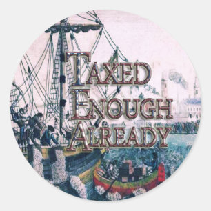 Sticker Rond Rejoignez les fournitures de la partie TEA