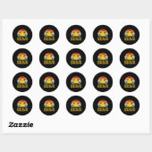 Sticker Rond Relâchez Le Devis Quackin Cabber Duck Duckkling Ac (Feuille)