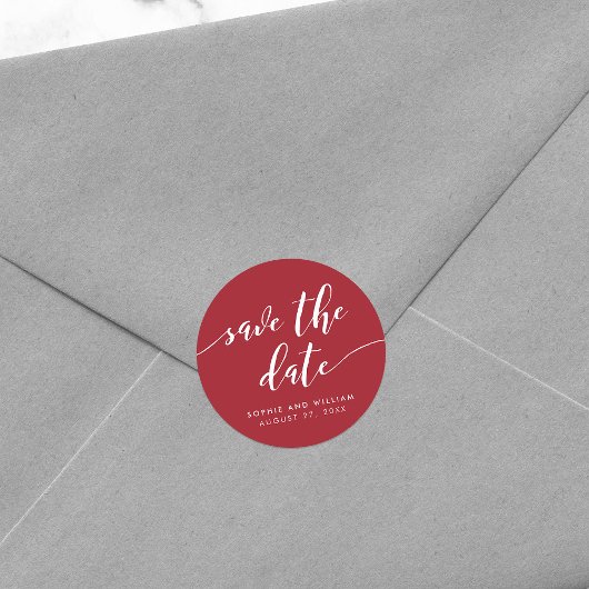 Sticker Rond Relax Script Enregistrer la Date Couleur Modifiabl