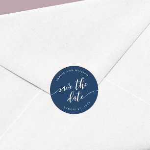 Sticker Rond Relax Script Enregistrer la Date Couleur Modifiabl