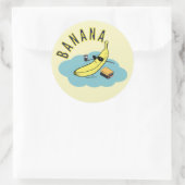 Sticker Rond Relaxez-vous avec la banane (Sac)