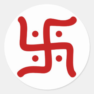 Sticker Rond religion indoue traditionnelle indienne de symbole