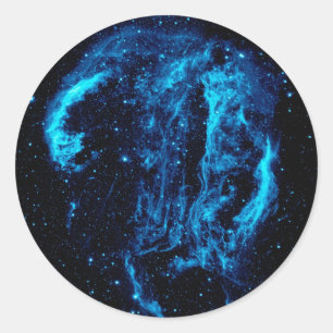 Sticker Rond Rémanent de supernova de la nébuleuse de la Boucle