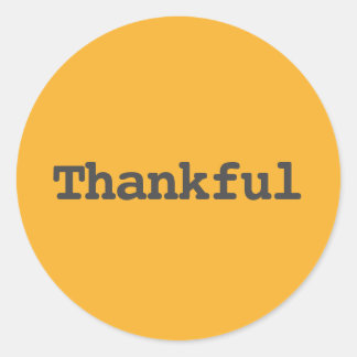 Sticker Rond Remerciant - Joyeuse typographie de Thanksgiving