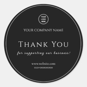 Sticker Rond Remerciement de bienvenue félicitations minimalist