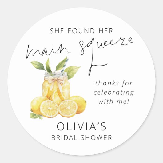 Sticker Rond Remerciement de l'enterrement de vie de jeune fill (Devant)