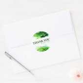 Sticker Rond Remerciement de petite entreprise abstrait aquarel (Enveloppe)