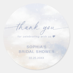 Sticker Rond Remerciement pour la Baby Shower de la Mariée sur 